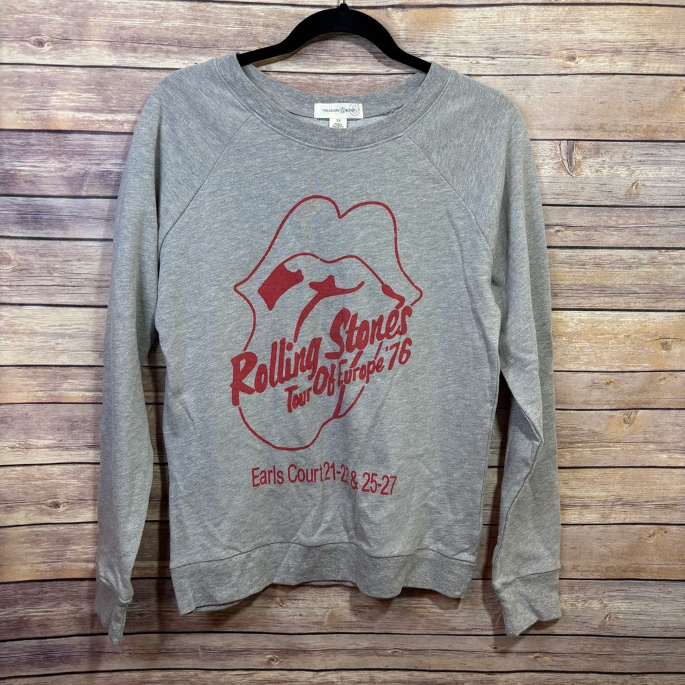 The Rolling Stones Sweatshirt Treasure & Bond Size XS NWT